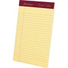 TOPS Gold Fibre Premium Jr. Legal Writing Pads - 50 Sheets - Watermark - Stapled/Glued - 0.28" Ruled - 20 lb Basis Weight - 5" x 8" - Canary Paper - B