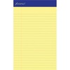 Ampad Perforated Ruled Pads - 50 Sheets - Stapled - 0.28" Ruled - 5" x 8" - Dark Blue Binding - Chipboard Backing, Sturdy Back, Tear Resistant, Perfor