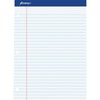 Ampad Double Sheet Writing Pad - 100 Sheets - 0.34" Ruled - 15 lb Basis Weight - Letter - 8 1/2" x 11"8.5" x 11.8" - White Paper - Perforated, Chipboa