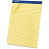 Ampad Basic Perforated Writing Pads - Legal - 50 Sheets - Stapled - 0.34" Ruled - 15 lb Basis Weight - Legal - 8 1/2" x 11 1/2"8.5" x 11.8" - Canary Y