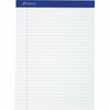 Ampad Perforated Ruled Pads - Letter - 50 Sheets - Stapled - 0.34" Ruled - 20 lb Basis Weight - Letter - 8 1/2" x 11"8.5" x 11.8" - White Paper - Whit