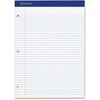 Ampad Double Sheet Writing Pad - 100 Sheets - Stapled - Both Side Ruling Surface - 0.28" Ruled - 15 lb Basis Weight - Letter - 8 1/2" x 11"8.5" x 11.8