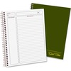 Ampad Gold Fibre Classic Project Planner - Action - White Sheet - Wire Bound - White - Classic Green Cover - 9.5" Height x 7.3" Width - Notes Area, He