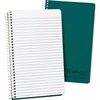 Ampad Oxford Narrow Rule Recycled Wirebound Notebook - 80 Sheets - Wire Bound - 5" x 8" - White Paper - GreenKraft Cover - Micro Perforated, Easy Tear