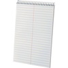 Ampad Gregg-ruled White Steno Book - 80 Sheets - Wire Bound - Ruled Margin - 15 lb Basis Weight - 6" x 9" - White Paper - Chipboard Cover - Chipboard 