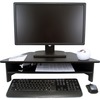 Victor High Rise Monitor Stand - Monitor Stand - Desk Riser - 7.5" Height x 27" Width x 11.5" Depth - Wood - Black