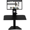 Victor High Rise Manual Standing Desk Workstation - Single Monitor Standing Desk Workstation - 11lb Monitor Capacity - 0" to 15.5" Height x 28" Width 