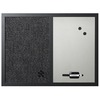 MasterVision Dry-erase Combination Board - 18" Height x 24" Width - Felt Surface - Magnetic, Lightweight - Black Medium Density Fiber (MDF) Frame - 1 