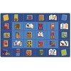 Carpets for Kids Reading Book Rectangle Seating Rug - Area Rug - 12 ft Length x 90" Width - Rectangle