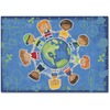 Carpets for Kids Give The Planet A Hug Rug - 72" Length x 108" Width - Rectangle - Give The Planet A Hug