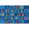 Carpets for Kids Reading Letters Library Rug - 12 ft Length x 90" Width - Rectangle