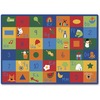 Carpets for Kids Learning Blocks Rectangle Rug - 100" Length x 70" Width - Rectangle - Learning Blocks, Shapes, Numbers