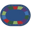 Carpets for Kids Colorful Places Oval Sitting Rug - 11.67 ft Length x 99" Width - Oval - Colorful Places