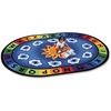 Carpets for Kids Sunny Day Learn/Play Oval Rug - 70" Length x 53" Width - Oval - Sunny Day Learn & Play, Numbers, Letter