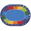 Carpets for Kids Fun With Phonics Oval Seating Rug - 11.67 ft Length x 99" Width - Oval