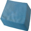 Genuine Joe General Purpose Microfiber Cloth - Cloth - 16" Width x 16" Length - 12 / Bag - Blue