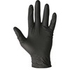ProGuard Disposable Nitrile General Purpose Gloves - Medium Size - For Right/Left Hand - Black - Disposable, Powder-free, Beaded Cuff - For Cleaning, 