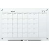 Quartet Infinity Magnetic Glass Dry-Erase Calendar Board - Monthly - 1 Month - White - Tempered Glass - 36" Height x 48" Width - Magnetic, Durable, St