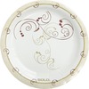 Solo Symphony 6" Mediumweight Paper Plates - Symphony - 6" Diameter - Natural - Paper Body - 125 / Pack