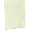TOPS Engineering Computation Pad - 100 Sheets - Both Side Ruling Surface - Ruled Margin - 15 lb Basis Weight - Letter - 8 1/2" x 11" - Green Tint Pape