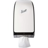 Scott Hygienic Bathroom Tissue Dispenser - 2 x Full Clip, 1 x Partial Clip - 13.3" Height x 7" Width x 5.7" Depth - White - Translucent, See-through D