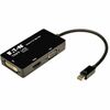 Tripp Lite by Eaton Keyspan Mini DisplayPort to VGA/DVI/HDMI All-in-One Adapter Video Converter, Black, 6 in. - Mini DisplayPort/VGA/DVI/HDMI for Audi