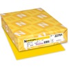 Astrobrights Colored Cardstock - Sun Yellow - Letter - 8 1/2" x 11" - 65 lb Basis Weight - 250 / Pack - Heavyweight, Durable, Lignin-free - Sunburst Y