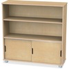 Jonti-Craft TrueModern Bookcase Storage - 2 Compartment(s) - 36" Height x 36" Width x 12" Depth - Adjustable Shelf, Durable - Baltic - Anodized Alumin