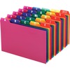 Oxford A-Z Poly Filing Index Cards - Printed Tab(s) - Character - A-Z - 6" Divider Width - Blue Poly, Green, Magenta, Strawberry, Lemon Divider - Blue