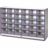 Jonti-Craft Rainbow Accents Toddler Single Storage - 30 Compartment(s) - 35.5" Height x 57.5" Width x 15" Depth - Laminated, Chip Resistant - Purple -