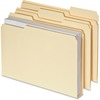 Pendaflex Double Stuff 1/3 Tab Cut Letter Recycled Top Tab File Folder - 8 1/2" x 11" - 600 Sheet Capacity - Top Tab Location - Assorted Position Tab 