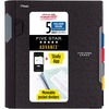 Mead College Ruled Subject Notebooks - 200 Pages - Spiral - 11" x 10.2" - AssortedPlastic Cover - Tab, Divider, Durable, Subject, Snag Resistant, Expa
