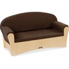 Jonti-Craft Komfy Children's Sofa - 42.5" x 19.5" x 23" - Fabric Espresso Seat - Espresso Back - 1 Each