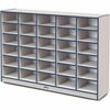 Jonti-Craft Rainbow Accents Cubbie Mobile Storage - 30 Compartment(s) - 42" Height x 60" Width x 15" Depth - Durable, Laminated - Navy - Hard Rubber -