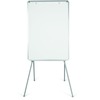 MasterVision Quadpod Presentation Easel - 28" (2.3 ft) Width x 40.5" (3.4 ft) Height - White Surface - Gray Aluminum Frame - Rectangle - Floor Standin