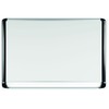 MasterVision MVI Platinum Plus Dry-erase Board - 36" (3 ft) Width x 24" (2 ft) Height - White Porcelain Surface - Silver/Black Aluminum/Plastic Frame 
