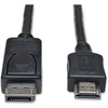Eaton Tripp Lite Series DisplayPort to HDMI Adapter Cable (M/M), 3 ft. (0.9 m) - 3 ft DisplayPort/HDMI A/V Cable for Monitor, TV, Audio/Video Device -