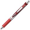 EnerGel EnerGel RTX Liquid Gel Pens - Medium Pen Point - 0.7 mm Pen Point Size - Refillable - Retractable - Red Gel-based Ink - Silver Barrel - Metal 