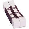PAP-R Currency Straps - 1.25" Width - Self-sealing, Self-adhesive, Durable - 20 lb Basis Weight - Kraft - White, Violet