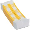 PAP-R Currency Straps - 1.25" Width - Total $1,000 in $10 Denomination - Self-sealing, Self-adhesive, Durable - 20 lb Basis Weight - Kraft - White, Ye