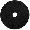 Genuine Joe Black Floor Stripping Pad - 13" Diameter - 5/Carton x 13" Diameter x 1" Thickness - Stripping - 175 rpm to 350 rpm Speed Supported - Resil