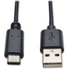 Tripp Lite Hi-Speed USB Type-A to USB Type C Cable M/M 6ft, USB C 6ft 6' - USB - 60 MB/s - 6 ft - 1 x Type A Male USB - 1 x Type C Male USB - Gold-pla