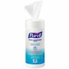 PURELL&reg; Alcohol Hand Sanitizing Wipes - White - 80 Per Canister - 1 Each