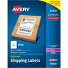 Avery&reg; Shipping Label - 5 1/2" Width x 8 1/2" Length - Permanent Adhesive - Rectangle - Laser, Inkjet - White - Paper - 2 / Sheet - 250 Total Shee