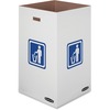 Bankers Box Waste & Recycling Bins - Internal Dimensions: 18" Width x 18" Depth x 30" Height - External Dimensions: 18.4" Width x 18.4" Depth x 30.4" 