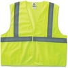 GloWear Class 2 Lime Super Econo Vest - 2-Xtra Large/3-Xtra Large Size - Lime - Reflective, Machine Washable, Lightweight, Hook & Loop Closure - 1 Eac