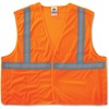 GloWear Orange Econo Breakaway Vest - Large/Extra Large Size - Orange - Reflective, Machine Washable, Lightweight, Hook & Loop Closure, Pocket - 1 Eac