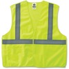 GloWear Lime Econo Breakaway Vest - Large/Extra Large Size - Lime - Reflective, Machine Washable, Lightweight, Hook & Loop Closure, Pocket - 1 Each