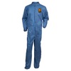 Kleenguard A20 Coveralls - Zipper Front, Elastic Back, Wrists & Ankles - Extra Large Size - Flying Particle, Contaminant, Dust Protection - Blue - Zip