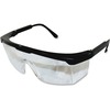 ProGuard Classic 801 Single Lens Safety Eyewear - Universal Size - Ultraviolet, Impact Protection - Polycarbonate - Black, Clear - Black Frame - Scrat